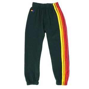 Authentic Aviator Nation Kids 5-Stripe Sweatpants (Charcoal)